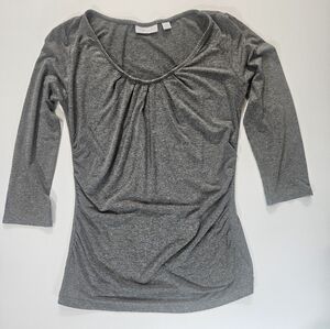 New York &‎ Company Blouse Top Womens Small Grey
